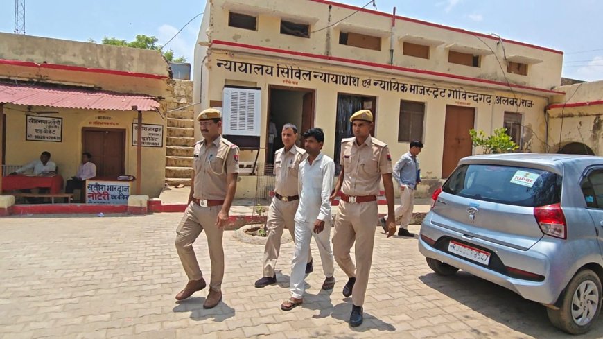 म्यूल अकाउंट खोलकर साइबर ठगों को ट्रांसफर करता था रकम, 4 राज्यों की शिकायतों पर गोविंदगढ़ पुलिस ने चाचा को किया गिरफ्तार