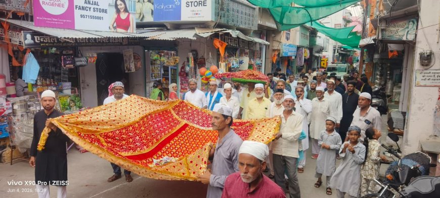 गाजी सरकार के सालाना उर्स का धूमधाम से आगाज; जहाजपुर में उमड़ा अकीदतमंदों का सैलाब, अमन-चैन और भाईचारे के लिए दरगाह शरीफ में मांगी गईं दुआएं