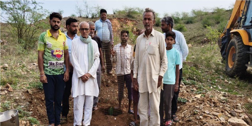विश्व पर्यावरण दिवस पर मातेश्वरी शक्ति धाम पचलंगी में वृक्षारोपण; भैरू घाटी में लगाया बरगद का पेड़