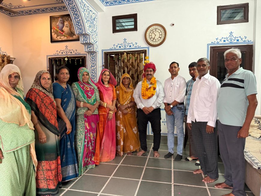 बाबू सिंह राणावत के प्रदेश युवा संरक्षक मनोनीत होने पर रावणा राजपूत समाज ने किया भव्य स्वागत