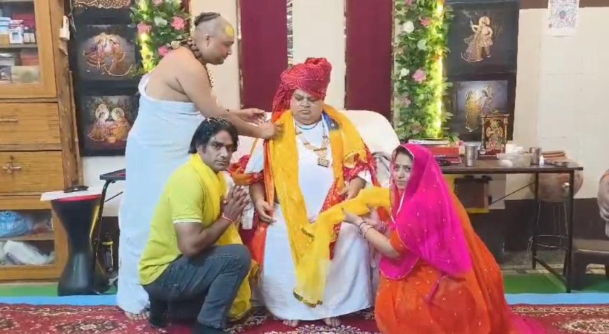 विश्व रिकॉर्ड विजेता हिम्मत सिंह राठौड़ ने लिया आचार्य राधा प्रसाद देव जू महाराज का आशीर्वाद, जल्द बनाएंगे 8वां रिकॉर्ड