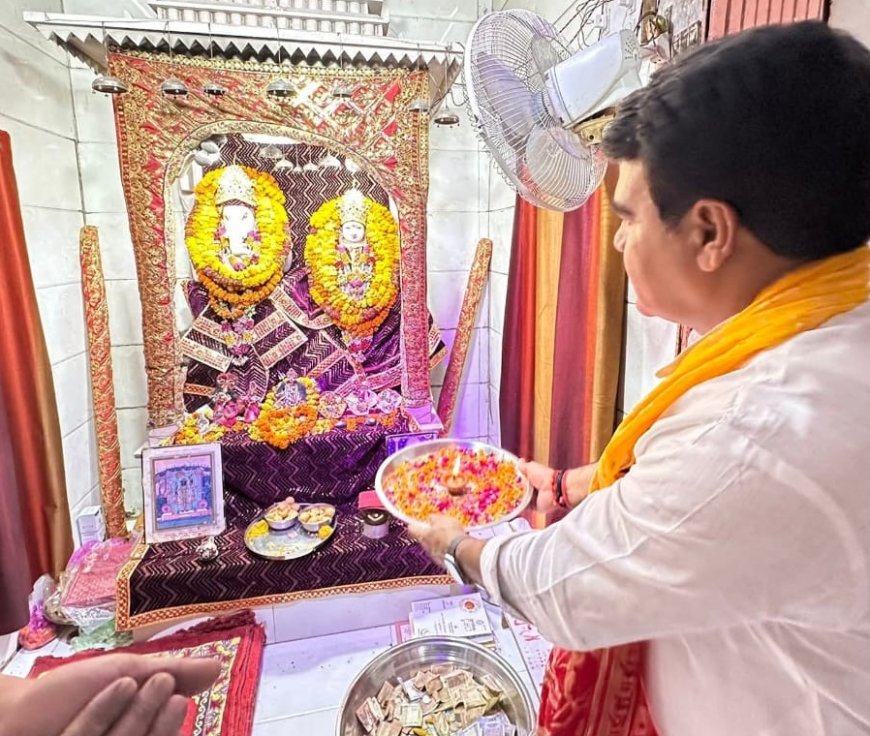 पीएम मोदी के सफल नेतृत्व के 12 वर्ष पूर्ण: विधायक राजेंद्र मीणा ने प्राचीन चौथ विनायक मंदिर में की विशेष पूजा-अर्चना