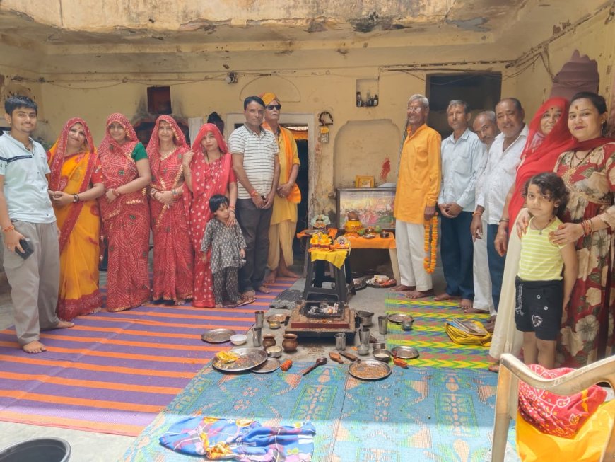 उदयपुरवाटी में राष्ट्रीय सुख-समृद्धि और विश्व शांति के लिए गूंजे वैदिक मंत्र