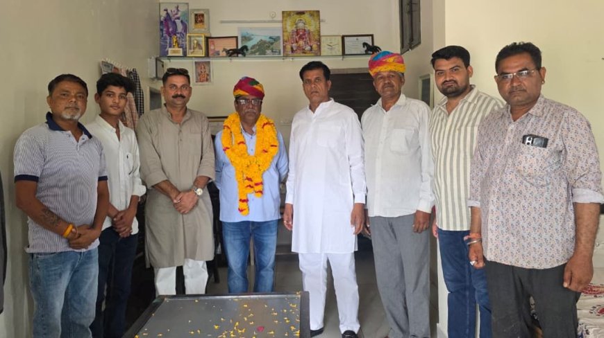 संगीत सिंह राणावत बने असंगठित कामगार कांग्रेस के पाली जिला अध्यक्ष, कार्यकर्ताओं ने किया जोरदार स्वागत