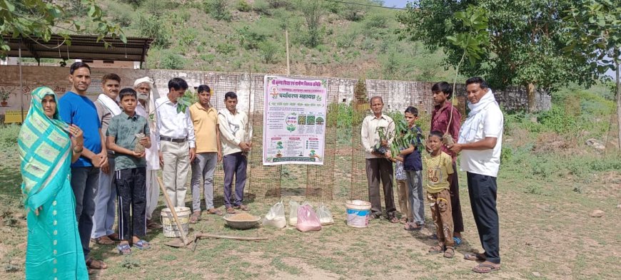 एक परिवार–तीन देव वृक्ष का संकल्प, पक्षी, चींटी नगरा भंडारा आयोजित