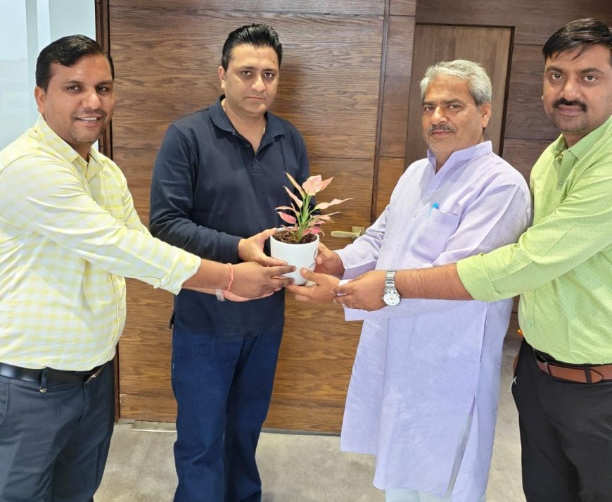 यूनेस्को प्रदेश संयोजक गोपाल लाल माली ने उद्योगपति रिजु झुनझुनवाला से की शिष्टाचार भेंट, सामाजिक सरोकारों पर हुई चर्चा