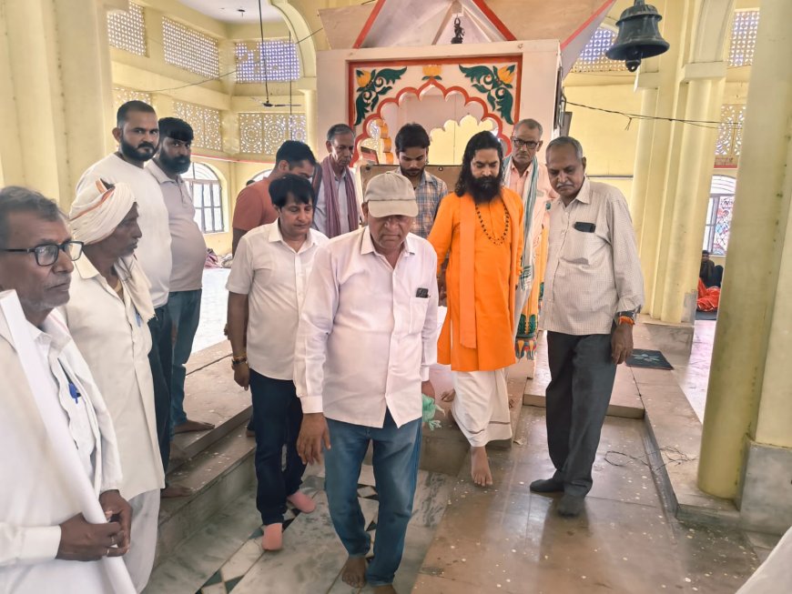 तिलकपुर धाम में भव्य कलश यात्रा के साथ भागवत कथा शुरू, उमड़ा जनसैलाब; सांगलिया धूणी के पीठाधीश्वर ओमदास महाराज ने श्रद्धालुओं को दिया आशीर्वाद
