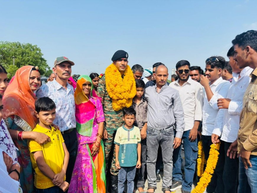 भीलवाड़ा का मान बढ़ाकर लौटे अग्निवीर अजयपाल सिंह, भव्य सम्मान यात्रा में उमड़ा जनसैलाब