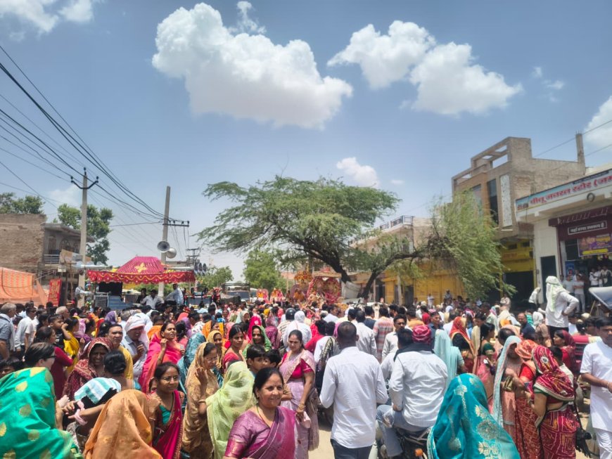 लक्ष्मणगढ़ में चल रहे पंचकल्याणक महोत्सव में श्रद्धा उल्लास भक्ति के साथ मनाया जन्म कल्याणक