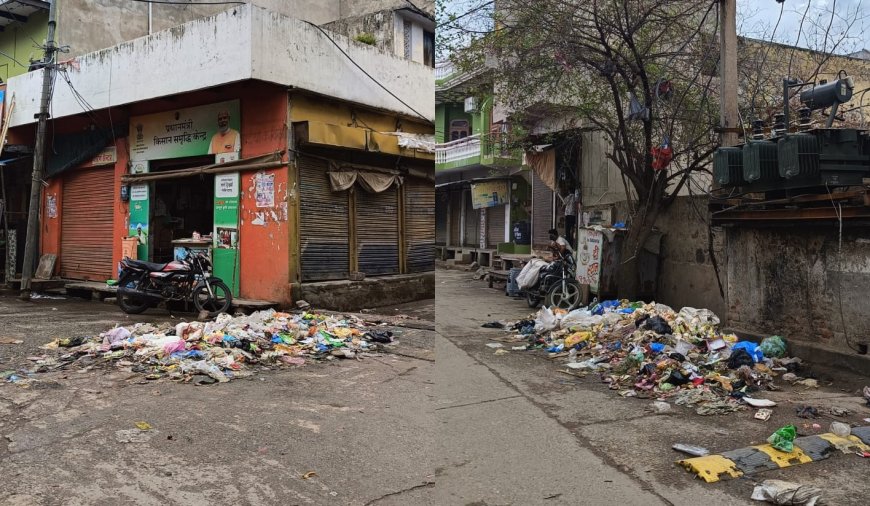 गोविंदगढ़-रामबास नगरपालिका क्षेत्र सफाई कर्मचारियों की हड़ताल, जगह जगह लगे कचरे के ढेर; जनता बेहाल