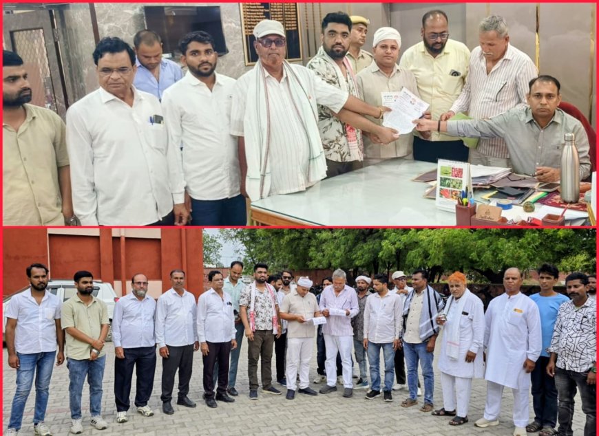 अल्पसंख्यक समुदाय के धार्मिक स्थलों को तोड़े जाने पर कांग्रेस अल्पसंख्यक जिला अध्यक्ष अली हुसैन टीपू के नेतृत्व में जिला कलेक्टर को दिया ज्ञापन