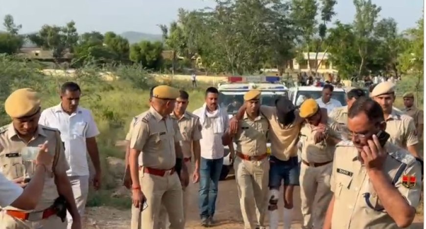 दुष्कर्म के आरोपी का निकाला जुलूस, पुलिस की अपराधियों में भय बनाए रखने की पहल