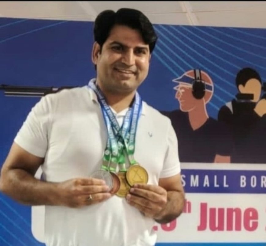 खैरथल के जयप्रकाश मंगलानी ने 2 स्वर्ण सहित 4 पदक जीतकर प्रदेश का मान बढ़ाया