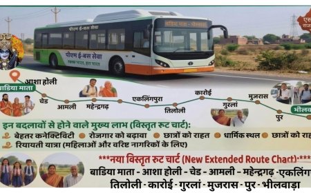 बाडिया माता व आशाहोली तक 'पीएम ई-बस' चलाने की उठी मांग, ग्रामीणों ने नया रूट चार्ट सौंप मुख्यमंत्री को भेजा पत्र