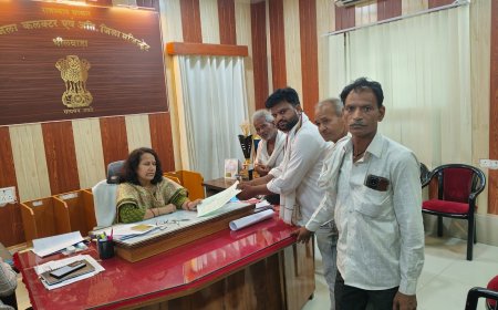 चारागाह बचाने के लिए खून से लिखा ज्ञापन, ग्रामीणों ने कलेक्टर को सौंपा, लगाए मिट्टी चोरी और पर्यावरण को नुकसान पहुँचाने का गंभीर आरोप