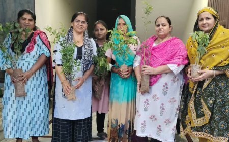 'एक पेड़ मां के नाम' अभियान से जुड़ा श्री गणपति महिला मंडल, 1000 औषधीय पौधे लगाने का लिया संकल्प