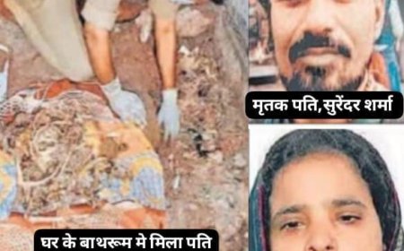 पत्नी ने नींद की गोलियां खिलाकर पति को बाथरूम में दफनाया; पत्नी बोली दृश्यम फ़िल्म से आया था दफनाने का आइडिया