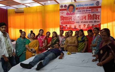 सेवा ओर सामाजिक सरोकार का प्रेरक उदाहरण पेश करते हुए 304 यूनिट रक्तदान किया गया