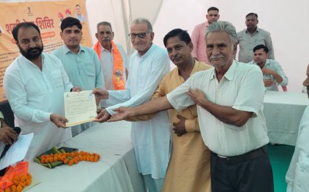 गोविंदगढ़ में शहरी सेवा शिविर, एक ही छत के नीचे मिला योजनाओं का लाभ;  विधायक सुखवंत सिंह ने बांटे पट्टे
