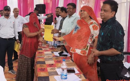 पोमावा में ग्रामीण सेवा शिविर आयोजित: 32 परिवाद प्राप्त, मौके पर ही राहत देने के निर्देश; 18 आवासीय पट्टे वितरित