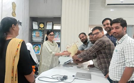 सहायक अभियंता सुश्री विनीता ने संभाला नगर परिषद आयुक्त का कार्यभार