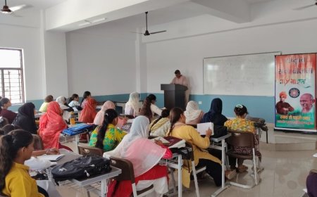 जनसंख्या दिवस पर टपूकड़ा महाविद्यालय में हुआ व्याख्यान का आयोजन