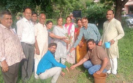 अखिल भारतीय राष्ट्रीय शैक्षिक महासंघ राजस्थान (विद्यालय शिक्षा) जिला भीलवाड़ा द्वारा 'एक शिक्षक–एक वृक्ष' अभियान का शुभारंभ