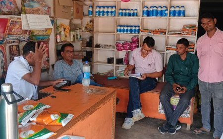 डीग में खाद-बीज विक्रेताओं पर कृषि विभाग की सख्ती, एक का लाइसेंस निलंबित, 5 को दिए नोटिस