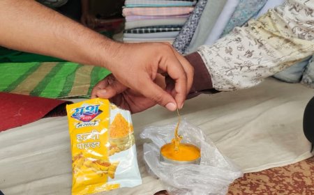 बंद हल्दी पैकेट में सूखी छिपकली मिलने का दावा, खाद्य सुरक्षा पर उठे गंभीर सवाल; बयाना के उपभोक्ता ने लगाया आरोप