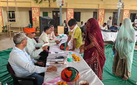 ग्रामीण सेवा शिविर में वर्षों पुराना स्कूल का अतिक्रमण हटाया, 10 पुश्तैनी पट्टे वितरित