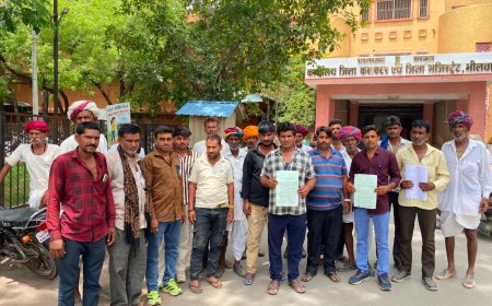 भीलवाड़ा: चारागाह भूमि का सार्वजनिक रास्ता बंद करने पर फूटा आक्रोश, ग्रामीणों ने कलेक्टर को सौंपा ज्ञापन