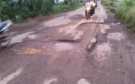 रीको औद्योगिक क्षेत्र से हथेनी मार्ग बदहाल: 50-60 गांवों के हजारों ग्रामीणों की जान जोखिम में... गहरे और जानलेवा गड्ढों के कारण रोज हो रहे हादसे