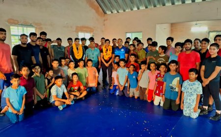 केसरी नंदन व्यायाम शाला की दो बेटियों ने बढ़ाया भीलवाड़ा का मान; माया ने राष्ट्रीय कुश्ती में जीता कांस्य