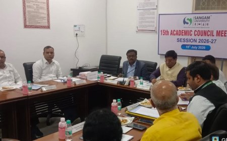 संगम विश्वविद्यालय की 15वी अकादमिक काउंसिल की बैठक सम्पन्न, शैक्षणिक गुणवत्ता, कौशल आधारित शिक्षा पर रहा विशेष फोकस