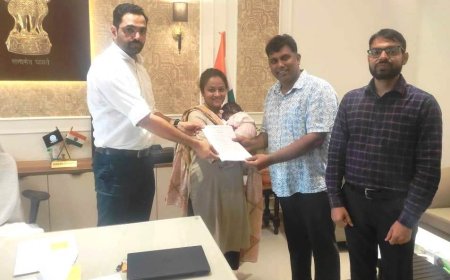 नन्हीं मुस्कान को मिला नया परिवार, चार माह की बालिका का हुआ विधिक दत्तक ग्रहण