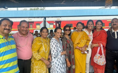 अष्टान्हिका महापर्व पर सिद्धों की आराधना के लिए जयपुर से सम्मेद शिखर जी रवाना हुआ यात्री दल