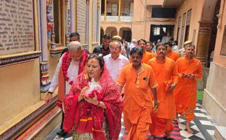 हिमाचल प्रदेश के राज्यपाल कविन्द्र गुप्ता ने माता शांकम्भरी के दरबार में नवाया शीश