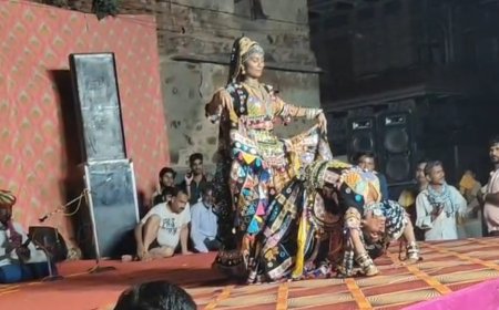 लोक संगीत संध्या में घूमर नृत्य देख मंत्रमुग्ध हुए लोग; श्री सार्वजनिक पुस्तकालय के सौजन्य से हुआ भव्य सांस्कृतिक आयोजन