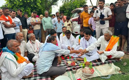 विधायक राजेंद्र मीणा ने पंच पटेलो के साथ राजकीय प्राथमिक स्वास्थ्य केंद्र कोट का किया भूमि पूजन