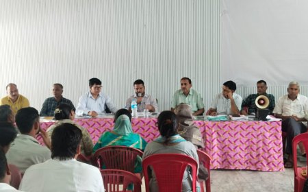 कठूमर पंचायत समिति में समीक्षा बैठक, विकास योजनाओं की प्रगति और मॉडल पंचायत निर्माण पर हुआ मंथन