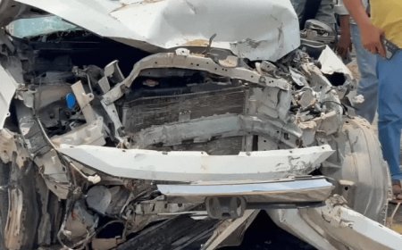 भैंस को बचाने के चक्कर में डंपर से भिड़ी कार, RPS अधिकारी रविंद्र मीणा गंभीर रूप से घायल