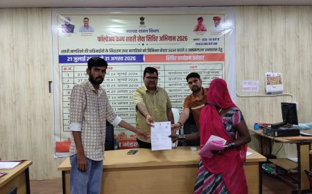 तखतगढ़ पालिका में फॉलो अप शहरी सेवा शिविर आयोजित, मौके पर ही जारी हुए पट्टे और प्रमाण पत्र