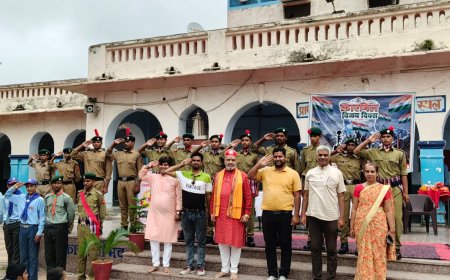कारगिल विजय दिवस: राजेंद्र मार्ग विद्यालय, भीलवाड़ा में अमर शहीदों को श्रद्धांजलि