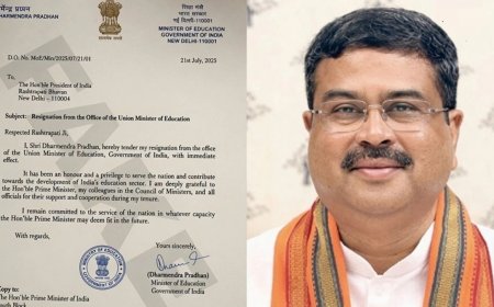 NEET विवाद के बीच केंद्रीय शिक्षा मंत्री धर्मेंद्र प्रधान ने दिया इस्तीफा, 36 दिन के आंदोलन के बाद बड़ा फैसला; सरकार के अगले कदम पर टिकी निगाहें