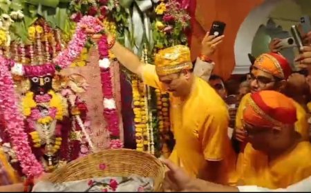 अलवर के रूपबास स्थित जगन्नाथ मंदिर में धूमधाम से मना वरमाला महोत्सव