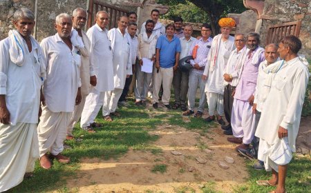 धौलागढ़ में आयोजित जनजाति मीना विकास समिति की बैठक में धर्मशाला निर्माण संबंधी प्रस्तावों पर लगी मुहर; कल से शुरू होगा निर्माण कार्य