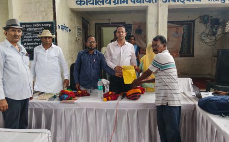 ग्राम पंचायत जवाई बांध में 'ग्रामीण सेवा फॉलो अप शिविर' का आयोजन: विकास अधिकारी और तहसीलदार ने किया निरीक्षण, 11 परिवाद दर्ज