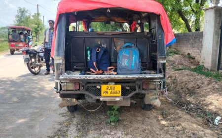 मासूम की जिंदगी पर भारी पड़ी लापरवाही: क्षमता से अधिक भरे स्कूल टेंपो से गिरकर LKG के छात्र की मौत