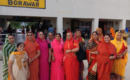 हरिद्वार गंगा स्नान व तीर्थ दर्शन के लिए बोरावड़ से महिला श्रद्धालुओं का जत्था रवाना