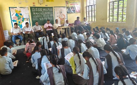 गोविंदगढ़ के सरकारी स्कूलों में मनाया गया रीडिंग प्रमोशन कैम्पेन: रोजाना सातवां कालांश रीडिंग या लाइब्रेरी पीरियड होगा, पहली से आठवीं के बच्चे रोज आधा घंटे पढ़ेंगे रुचि की किताबें
